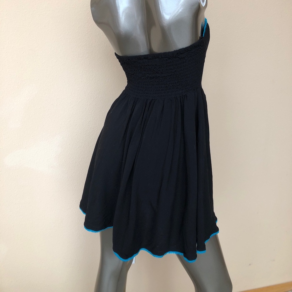 Short black and blue strapless dress! Small 💋 - Picture 3 of 4